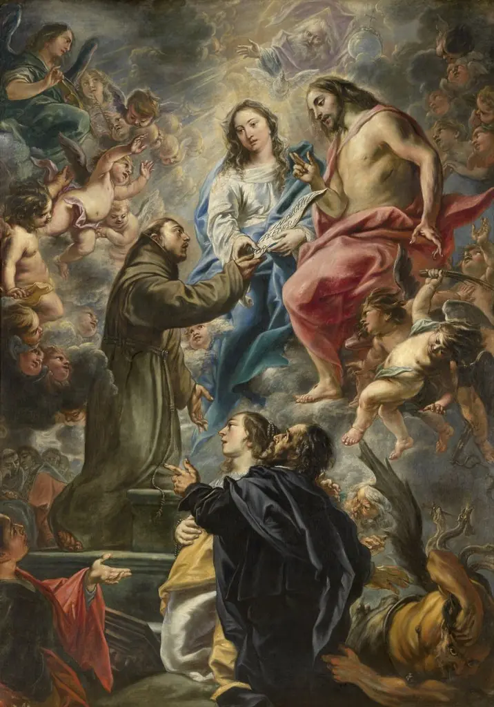 Portiuncula, by Cornelis Schut, oil, 1649