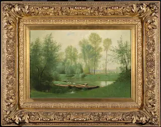 The Seine, by Ernest Wadsworth Longfellow, oil, 1890