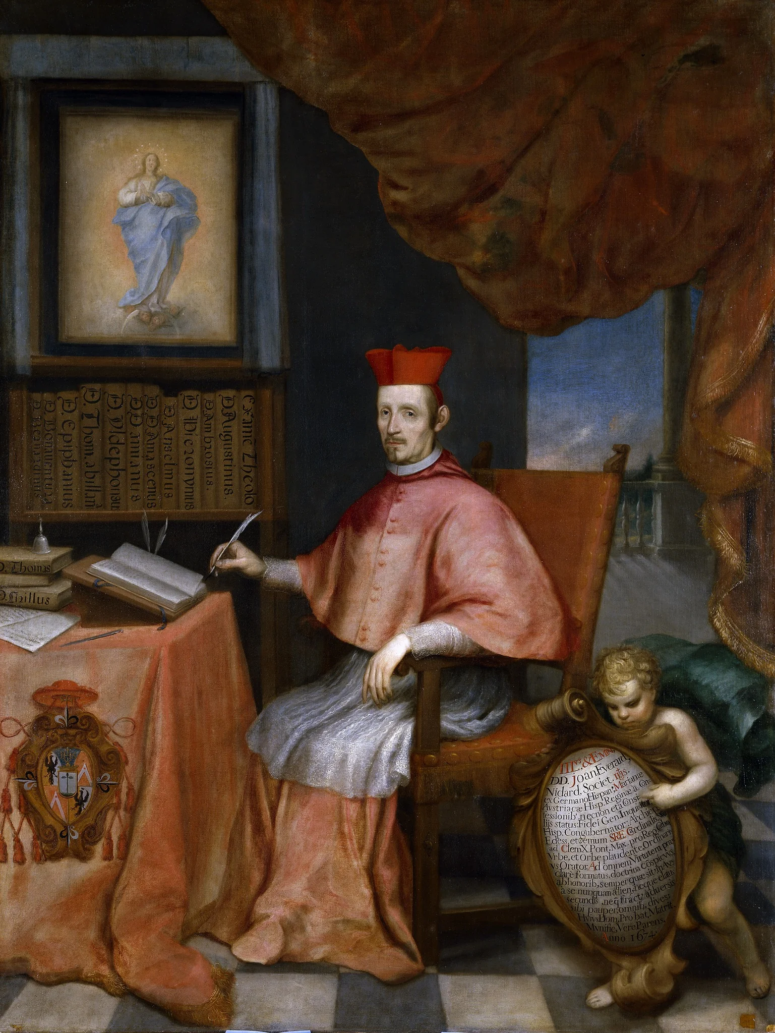 Cardinal Juan Everardo Nithard, detail