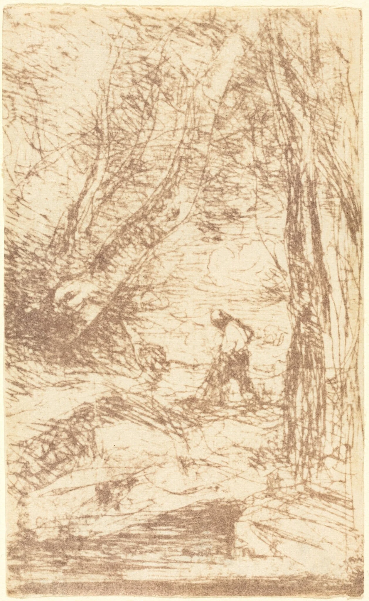 The Woodcutter of Rembrandt (Le Bucheron de Rembrandt), detail