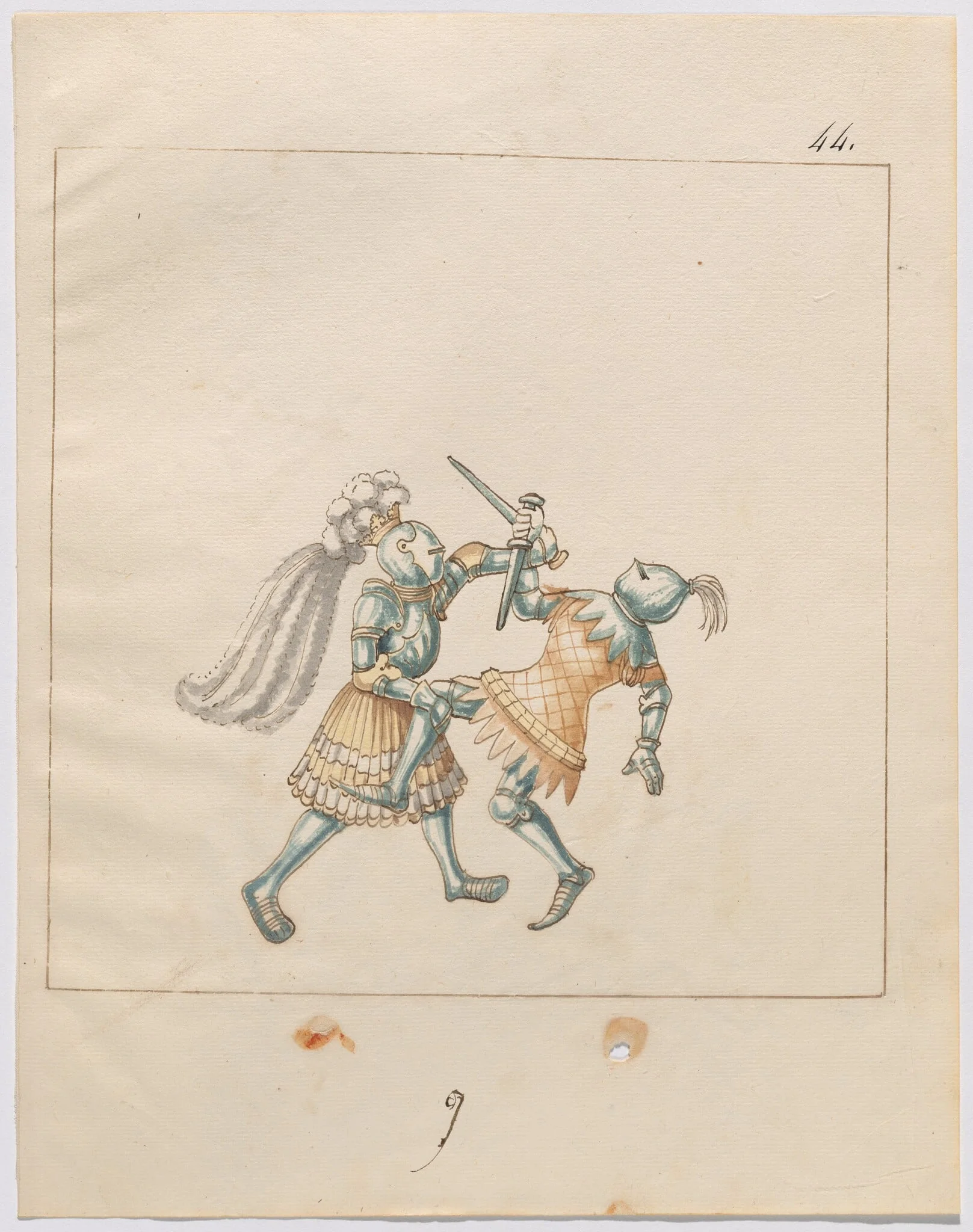 Foot Combat with Daggers, detail