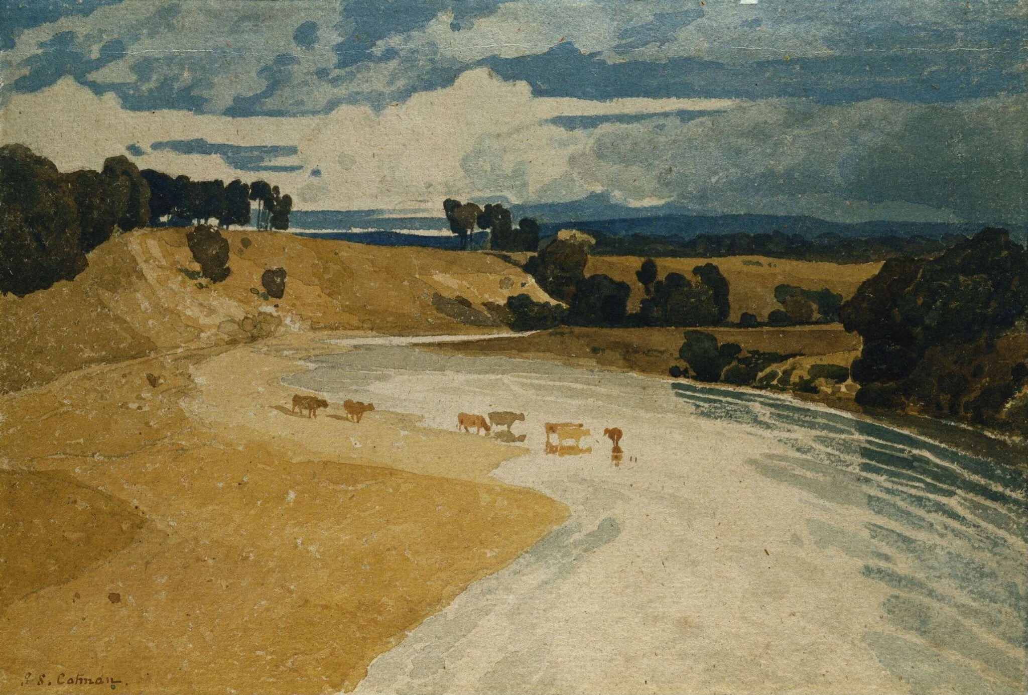 On the Tees at Rockcliffe, detail
