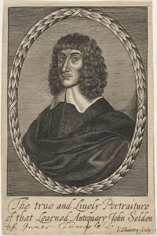 John Selden, Jurist and Antiquary, by John Chantry, ink, 1661