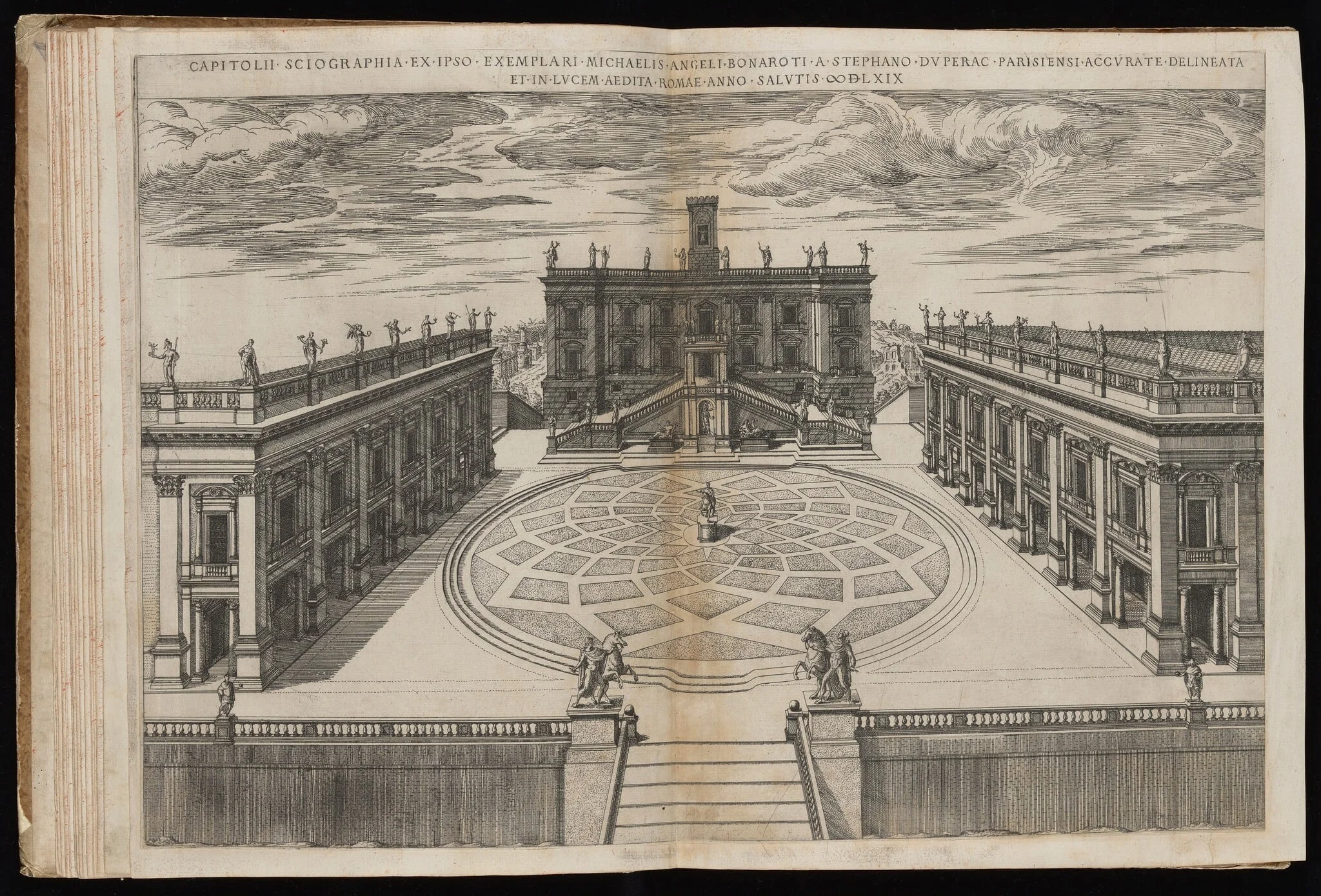 Capitolii Sciographia [View of the Roman Capitol], detail