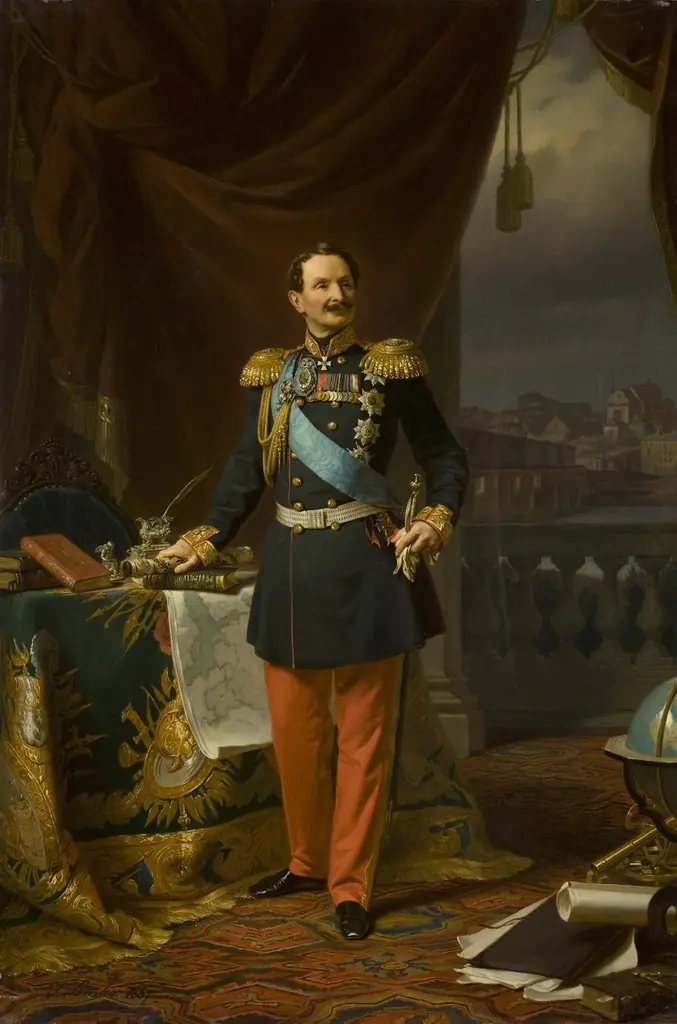 Portrait of Field-Marshal Count Fiodor (Friedrich Wilhelm) Berg, by Józef Simmler, oil, 1867