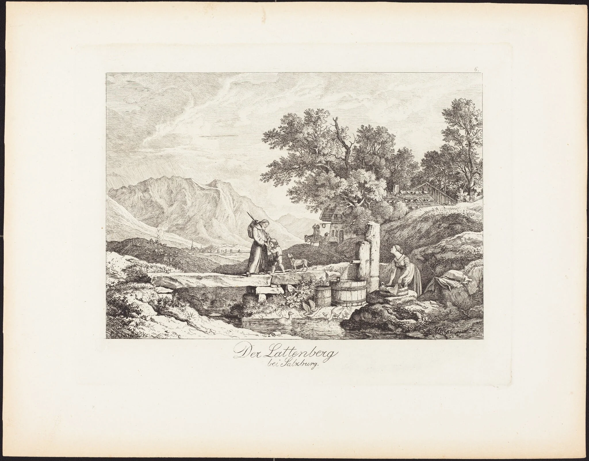 Der Lattenberg bei Salzburg (The Lattenberg near Salzburg), detail