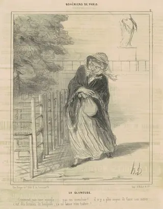 La Glaneuse, by Honoré Daumier, ink, 1841