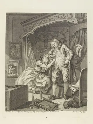 Before and After, by William Hogarth, 1750
