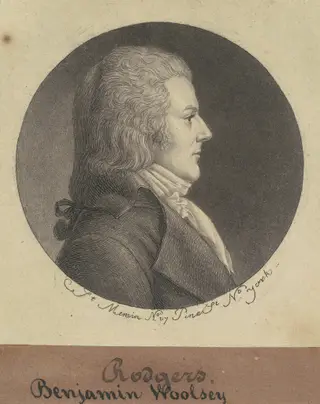 Benjamin Woolsey Rogers, by Charles B. J. Févret de Saint-Mémin, ink, 1796