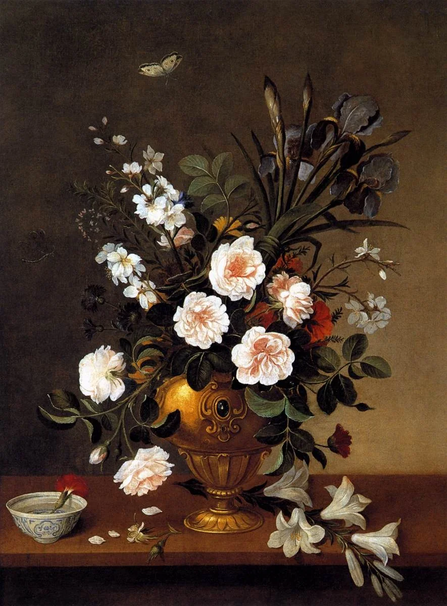 Flower Vase and Ceramic Bowl, detail