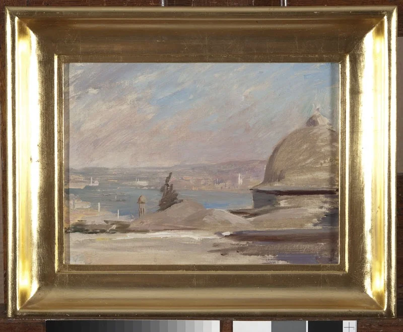 View of the port. From the journey to Constantinople, detail