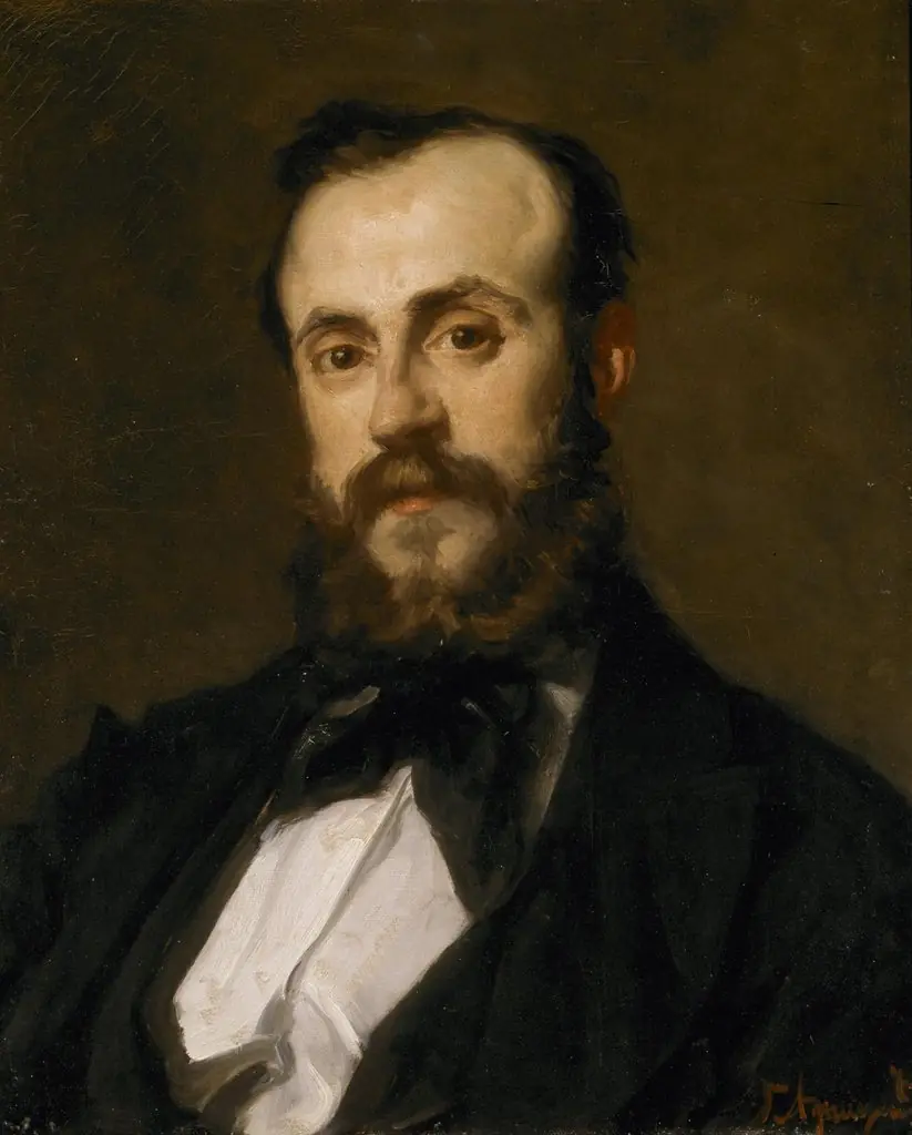César Costermans, by Edouard Agneessens, oil, 1874