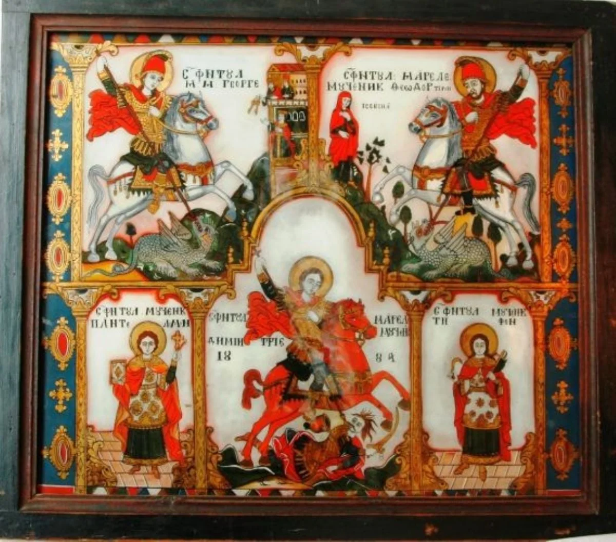 Sfinții militari, detail