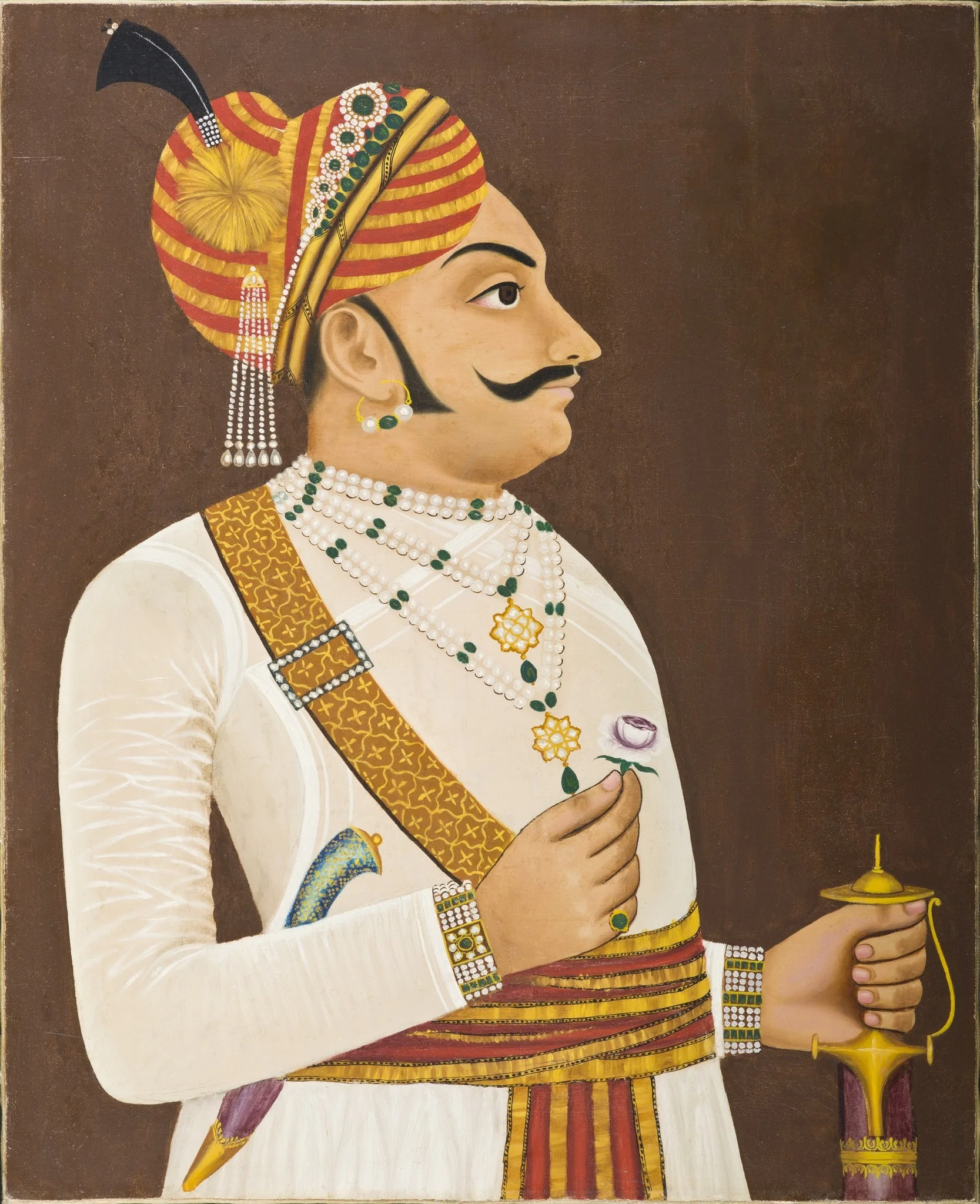 Thakur Yaswanta Singhji (reigned 1688-1707), detail