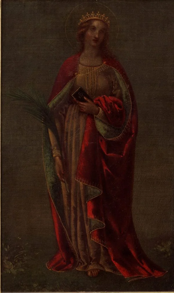 St. Catherine, detail