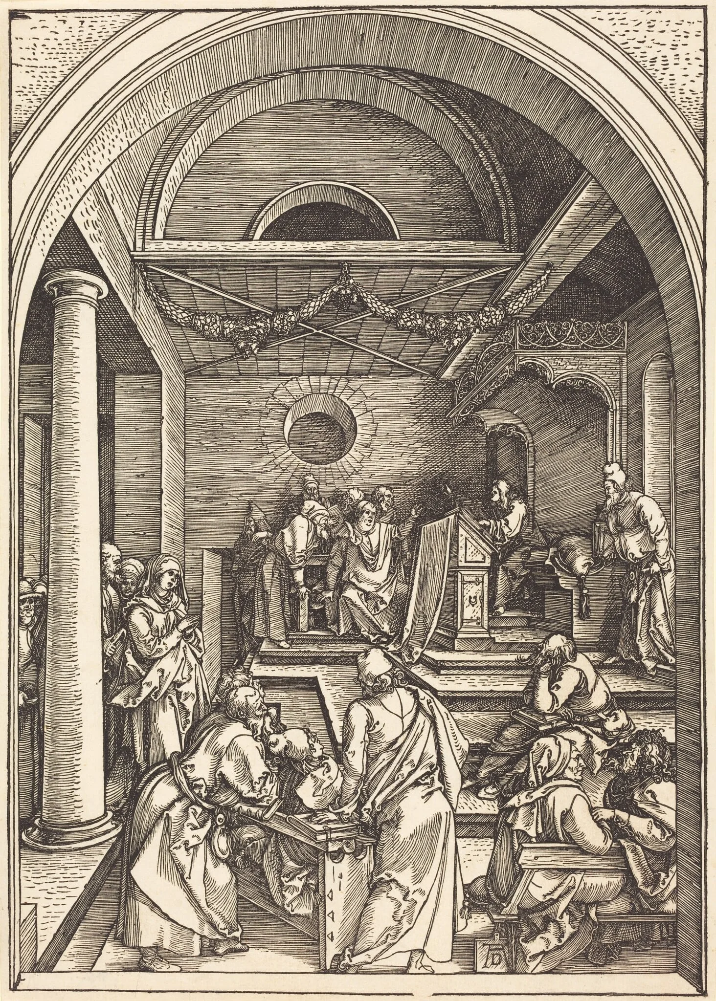 Christ among the Doctors, detail