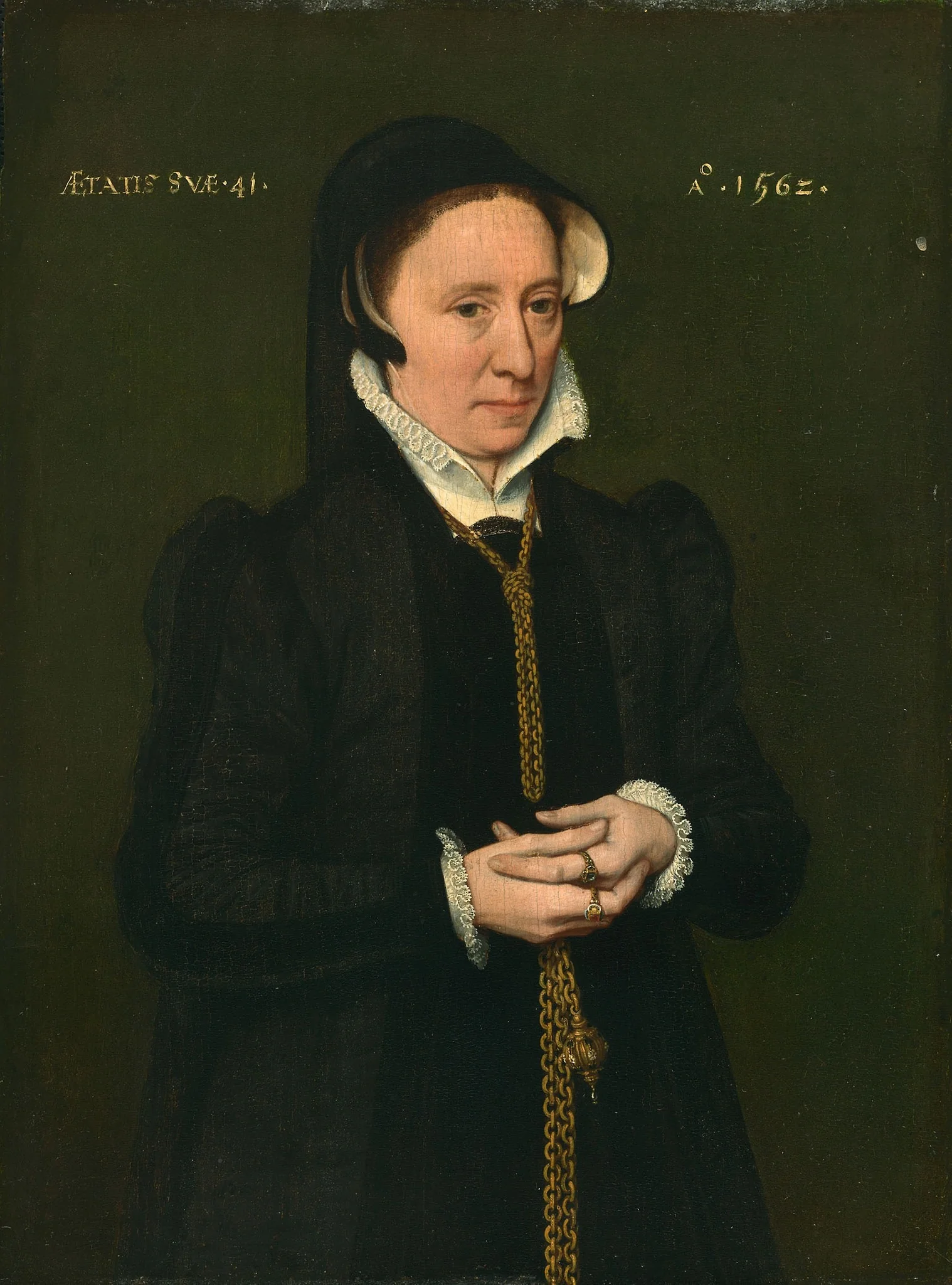 Portrait of a Woman, detail
