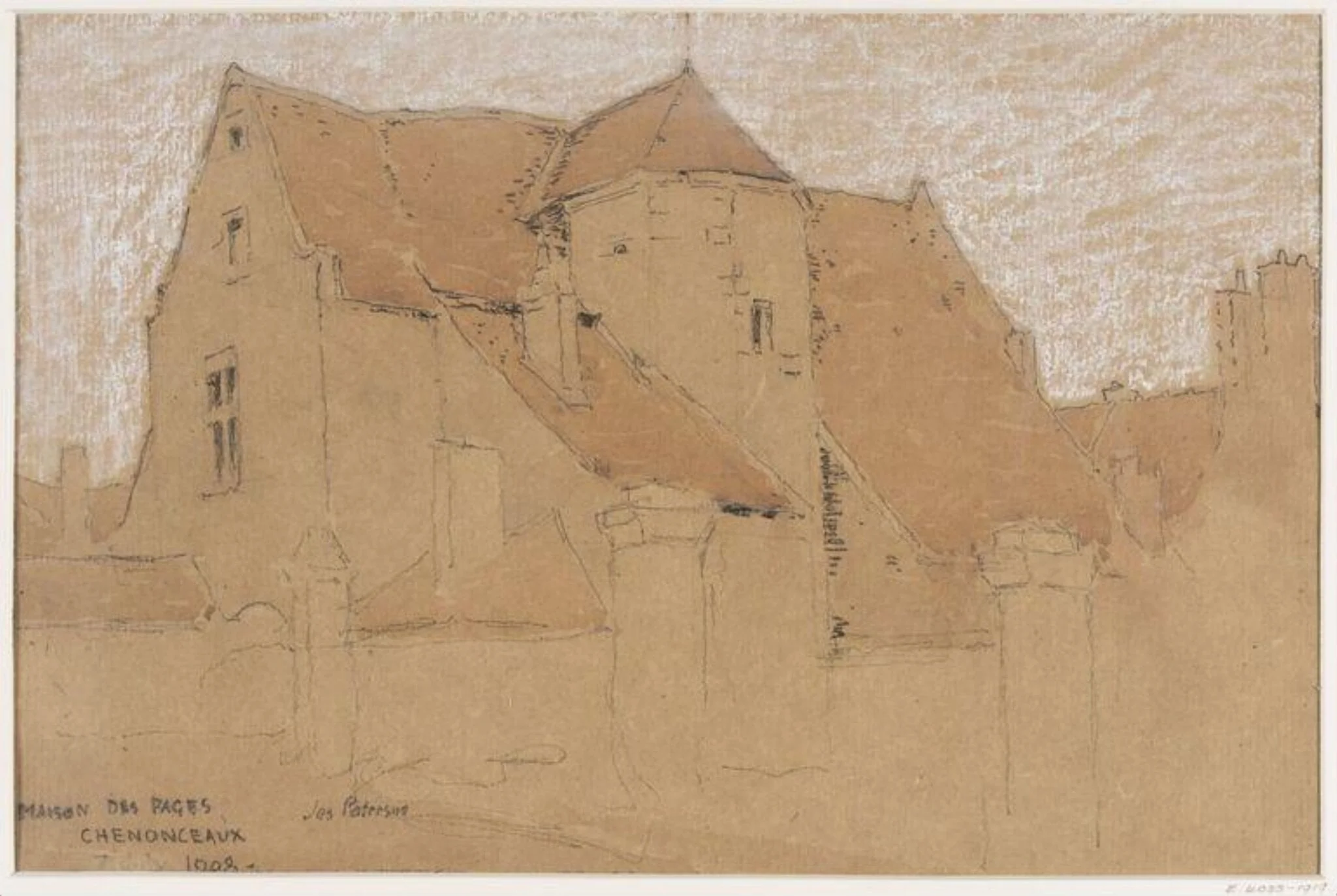 Maison des Pages, Chenonceaux, 1908, detail