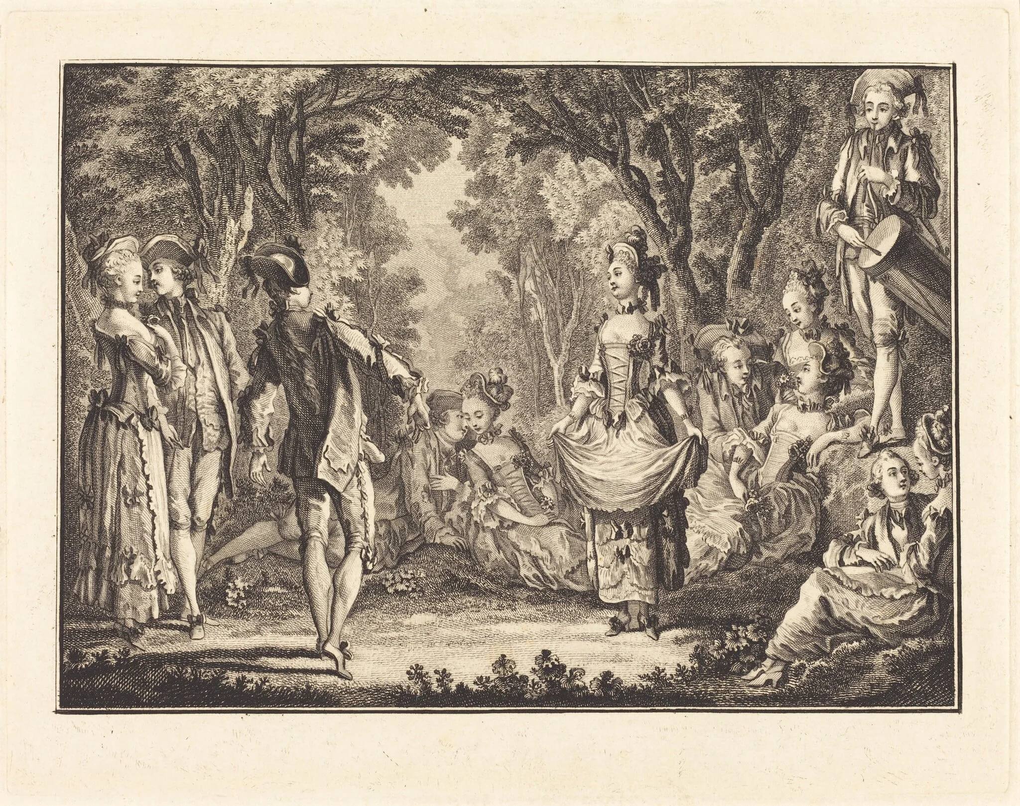 Country Dance, detail
