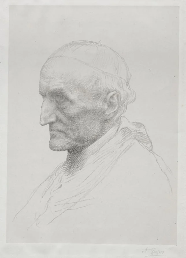 Portrait of Cardinal Manning (2nd Plate), detail