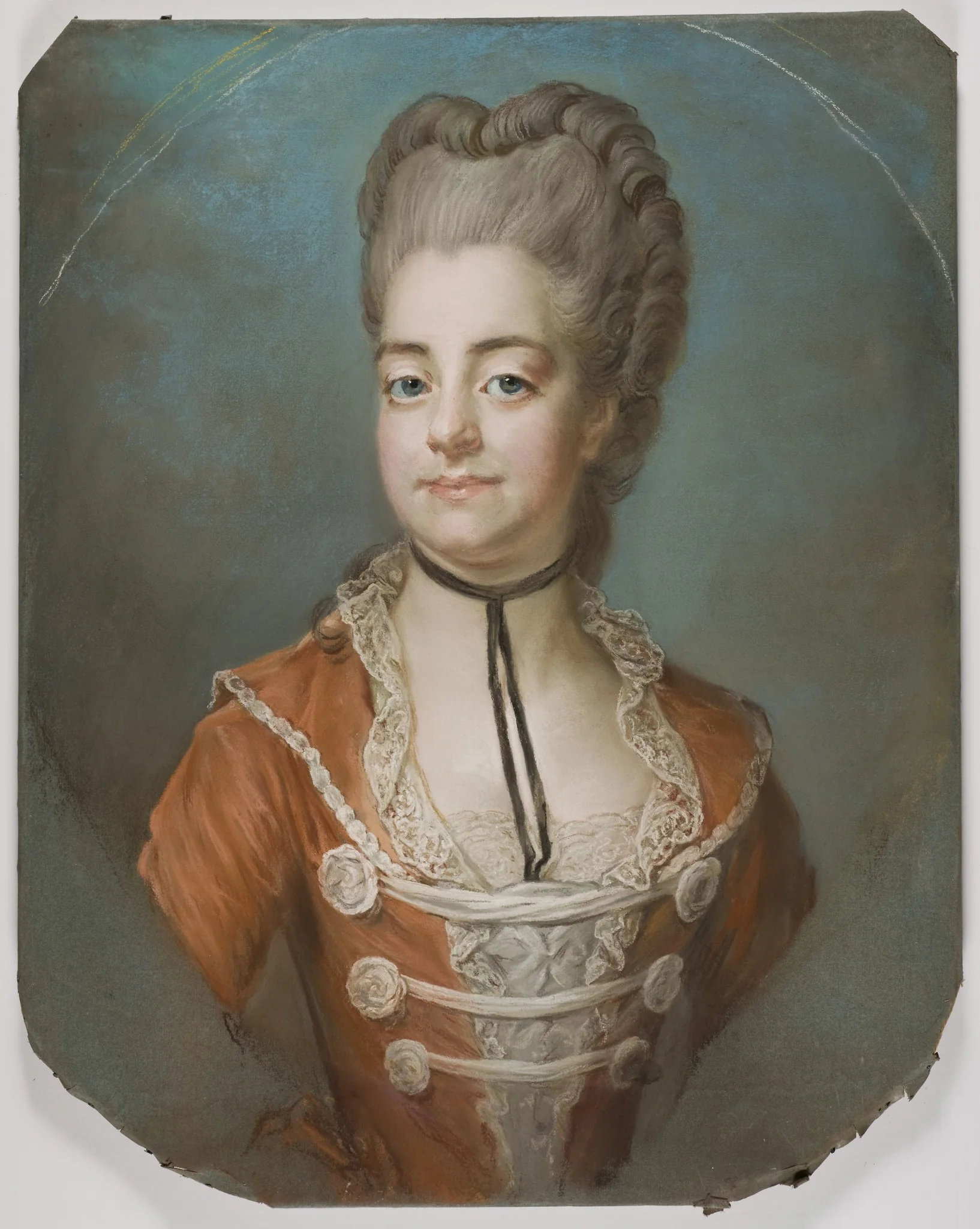 Christina Augusta von Fersen (1754-1846), countess, lady of the bedchamber of Sofia Magdalena, married to count Fredrik Adolf Löwenhielm, detail