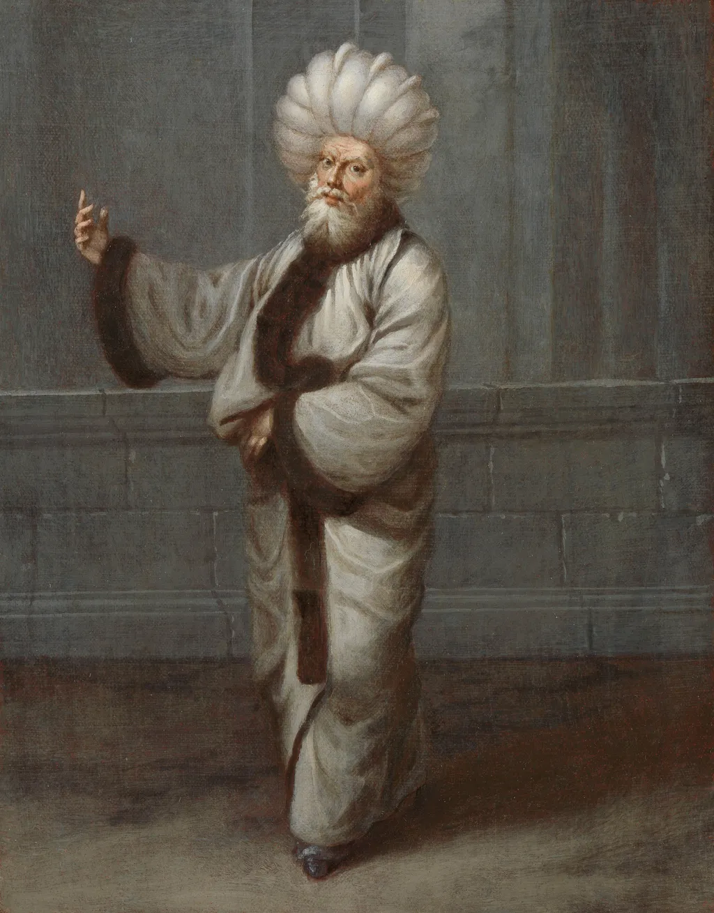 The Kazasker, Judge, by Jean Baptiste Vanmour, oil, 1728