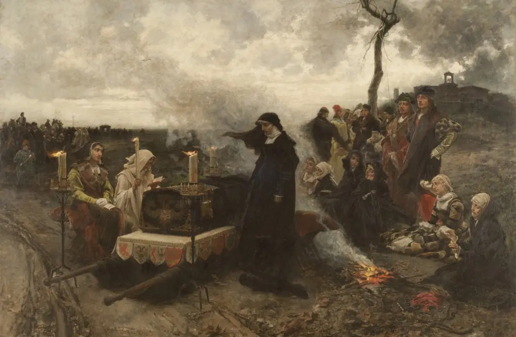 Doña Juana la loca, by Francisco Pradilla y Ortiz, oil, 1890