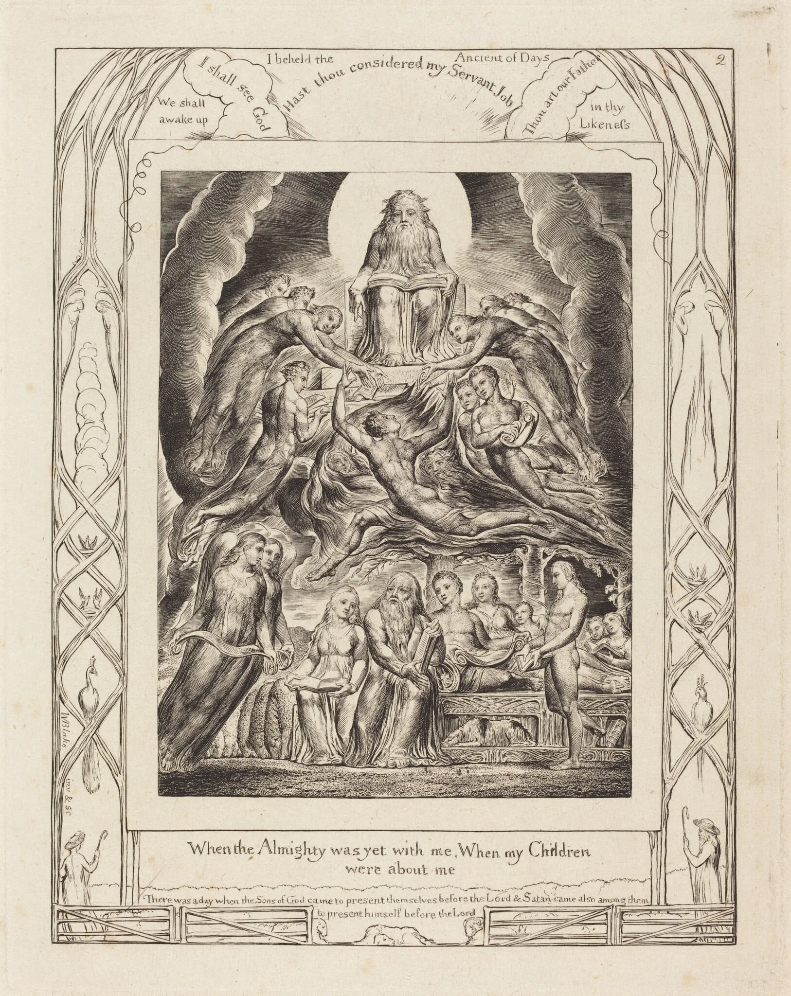 Satan Before the Throne of God, detail