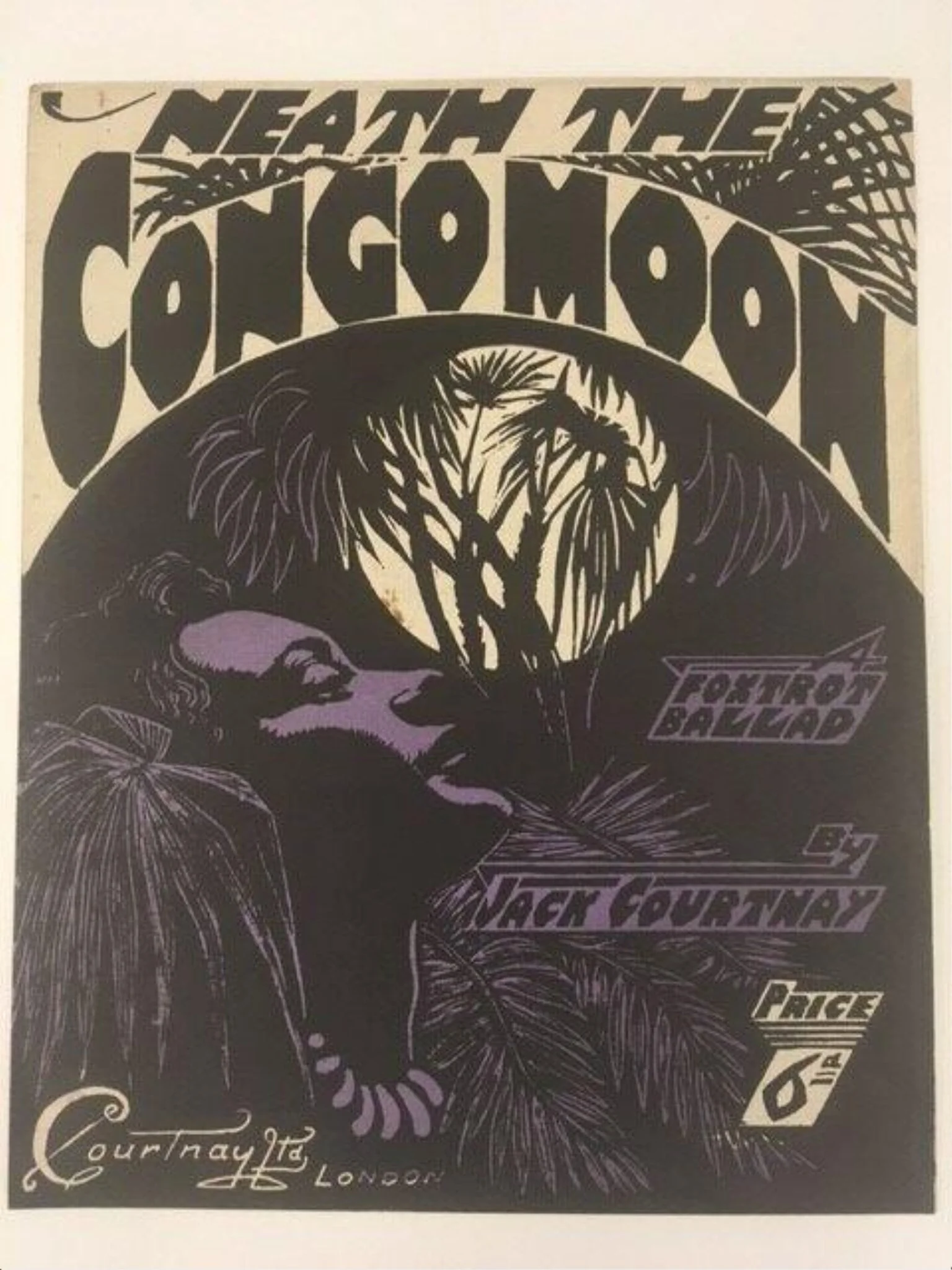 'Neath the Congo Moon, detail