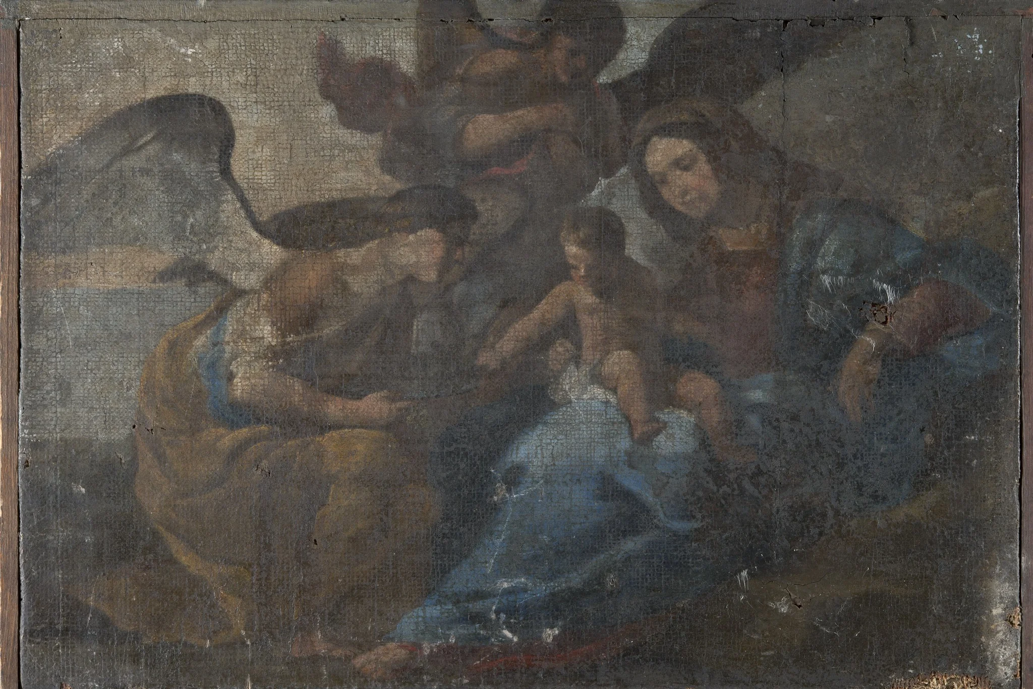 Virgin Mary with baby Jesus, detail