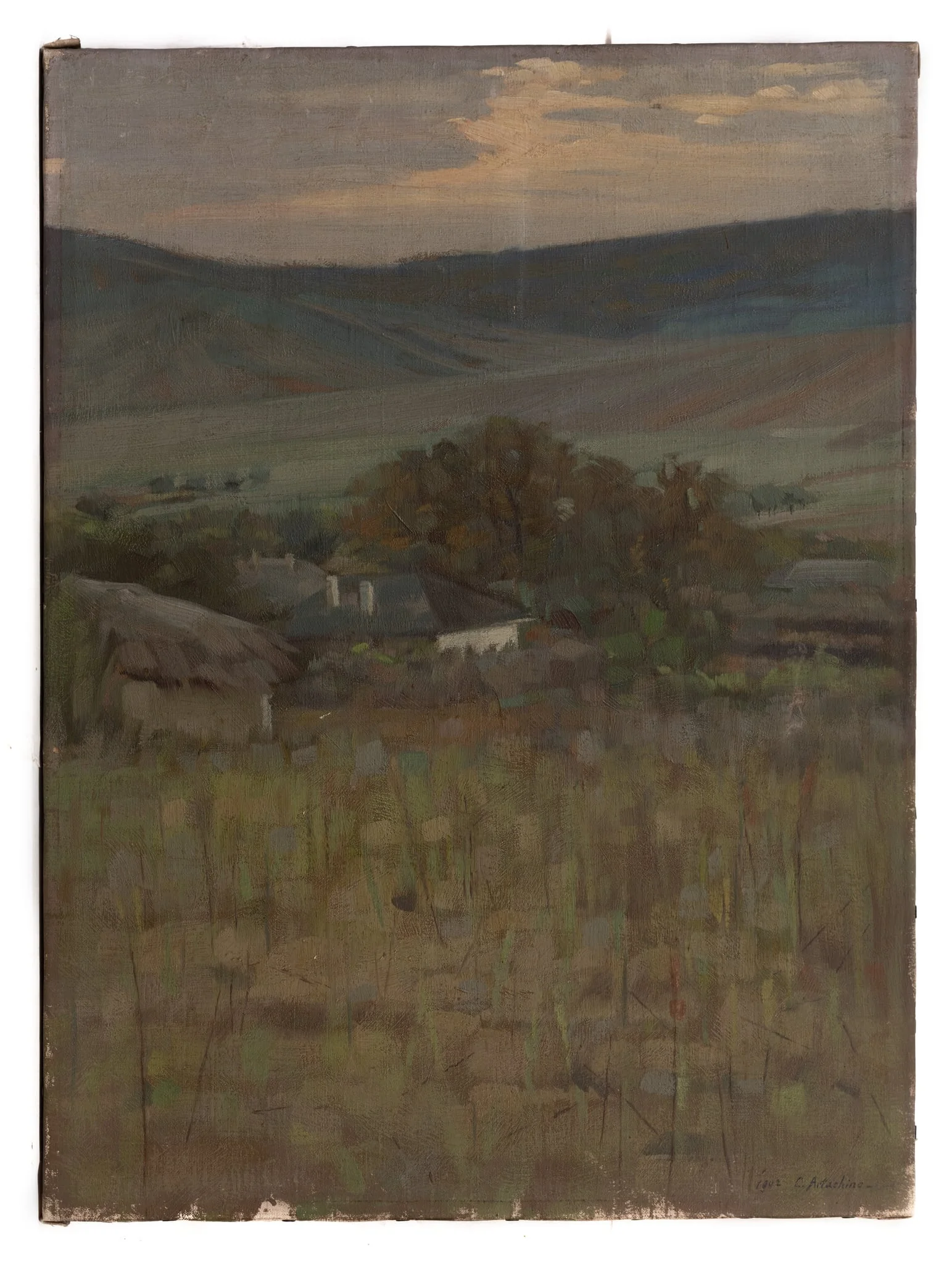Peisaj din Moldova, detail