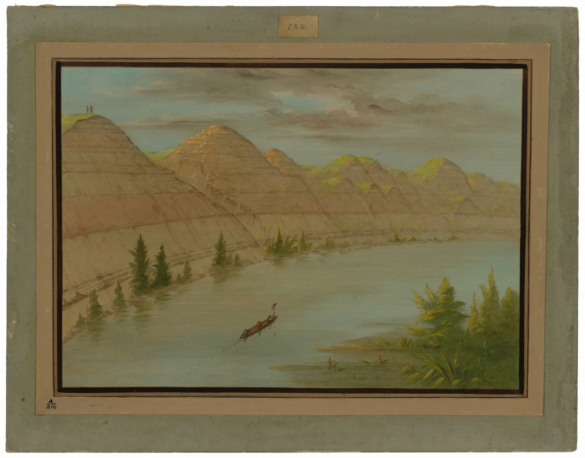 View in the "Grand Detour," Upper Missouri, detail