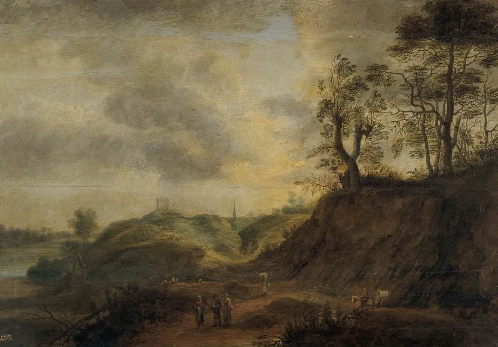 Paisaje, by Lucas van Uden, oil, 1601