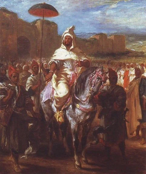 Le sultan du Maroc entouré de sa garde, detail