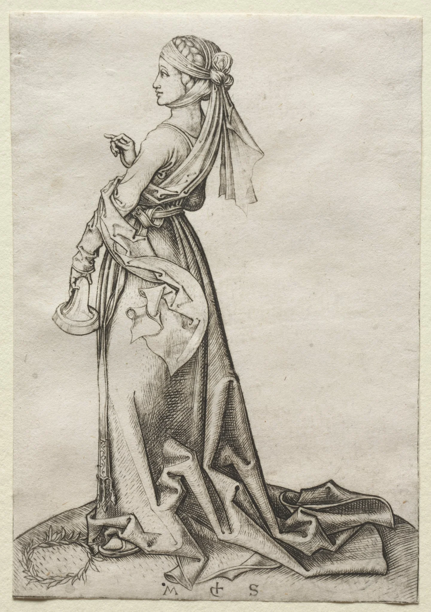 The First of the Foolish Virgins, detail