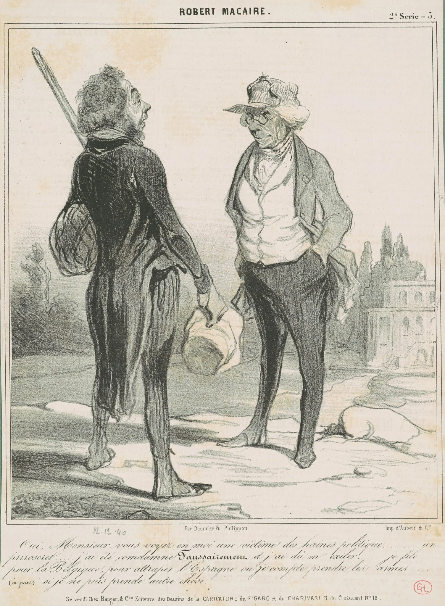 Oui, monsieur, vous voyez en moi une victime, detail