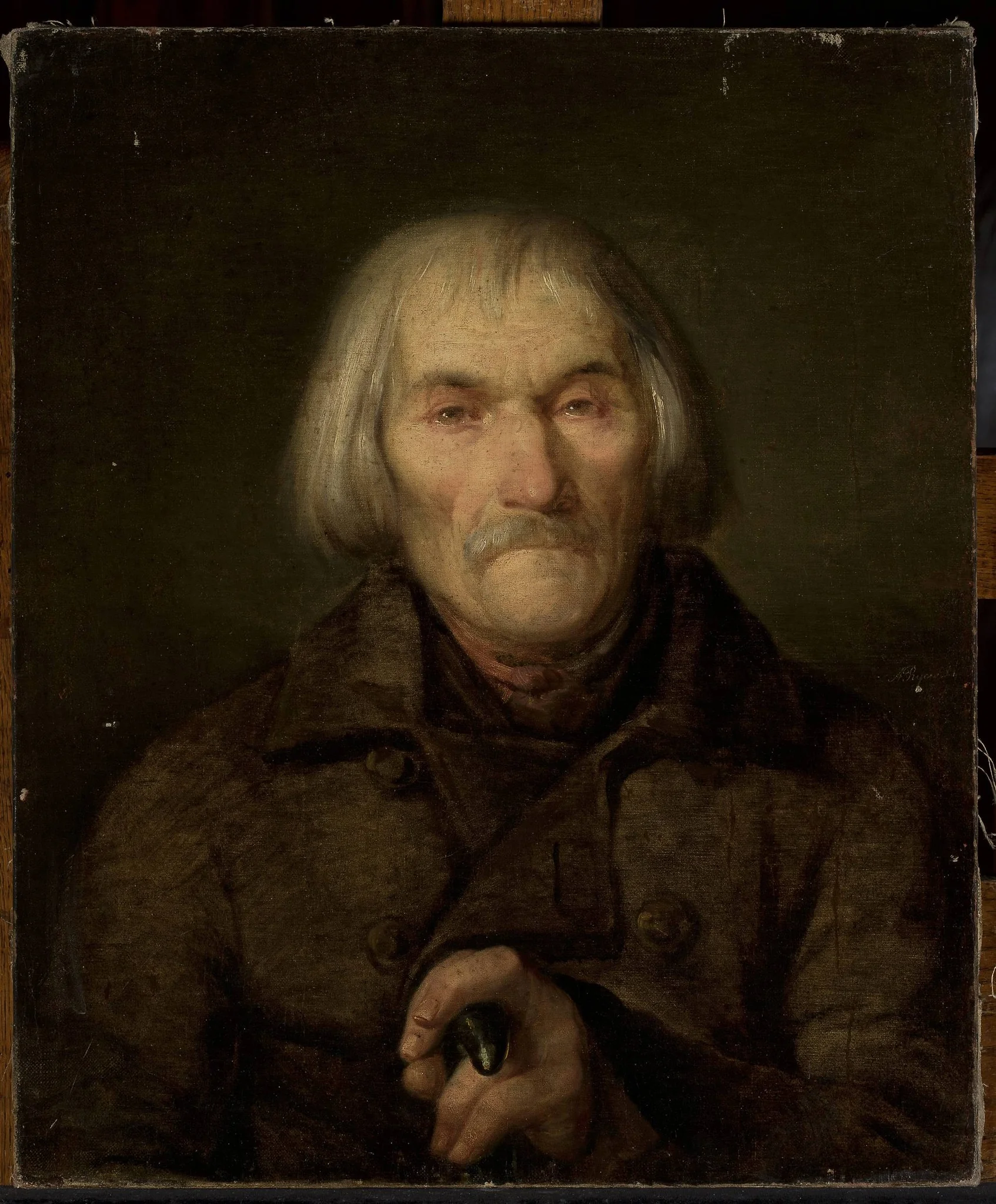Portrait of an old man, detail