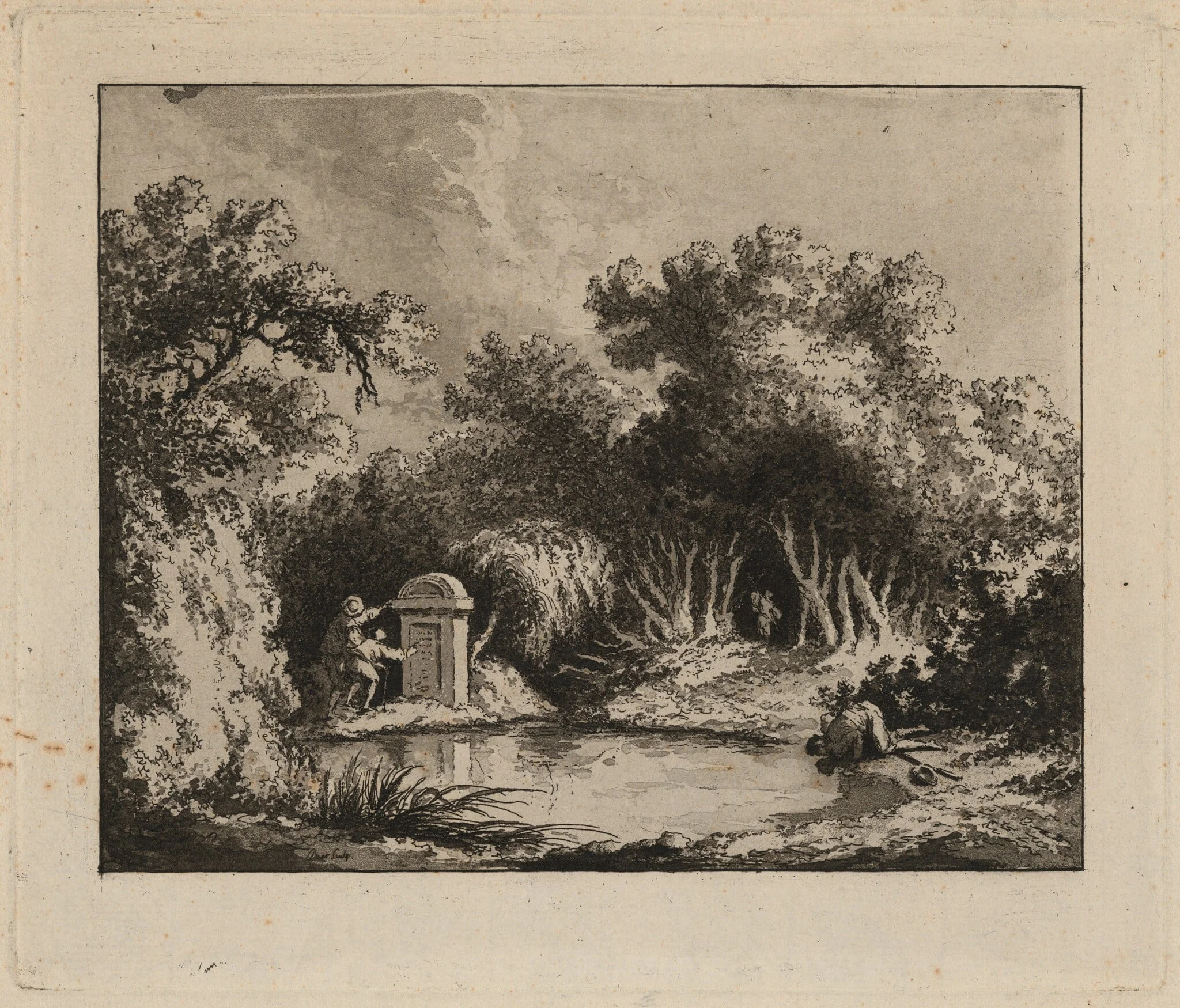 Landscape with Figures, detail