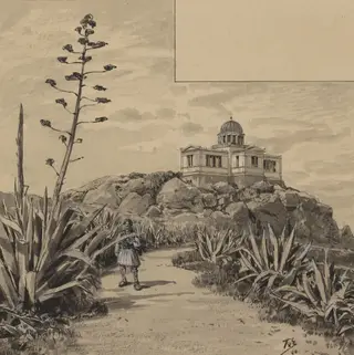 Observatory, by Themistocles von Eckenbrecher, ink, 1890