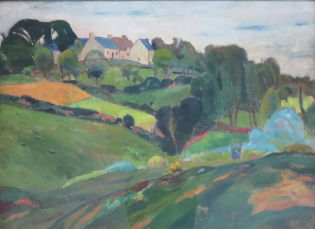 Brittany Landscape, by Émile Bernard, oil, 1894