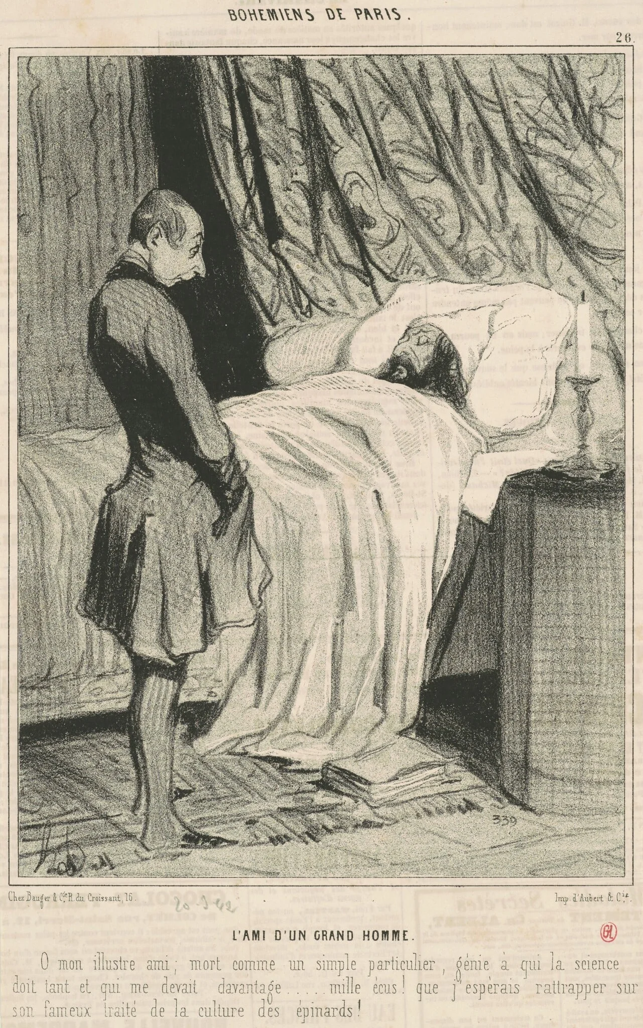 L'ami d'un grand homme, detail