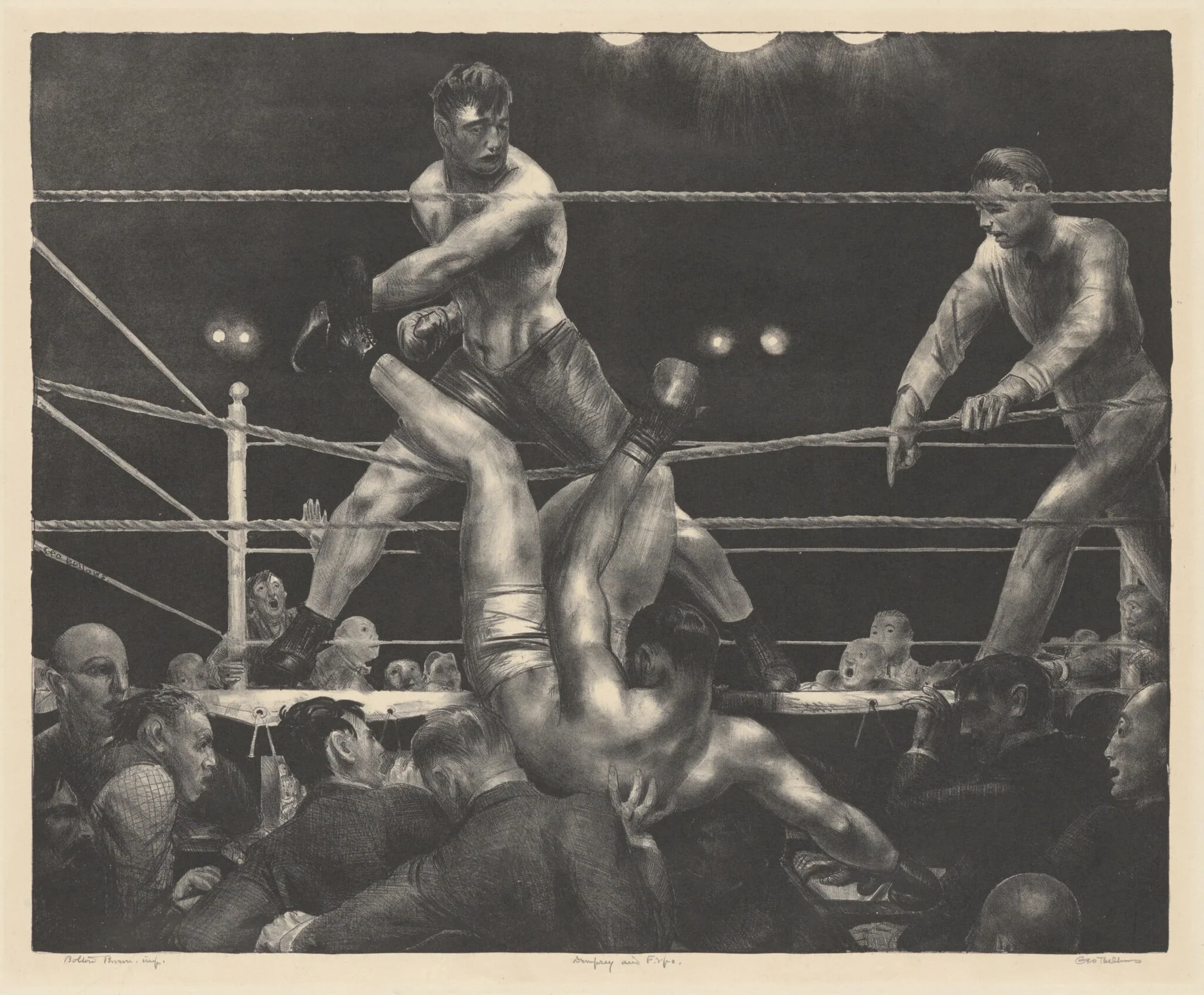 Dempsey and Firpo, detail