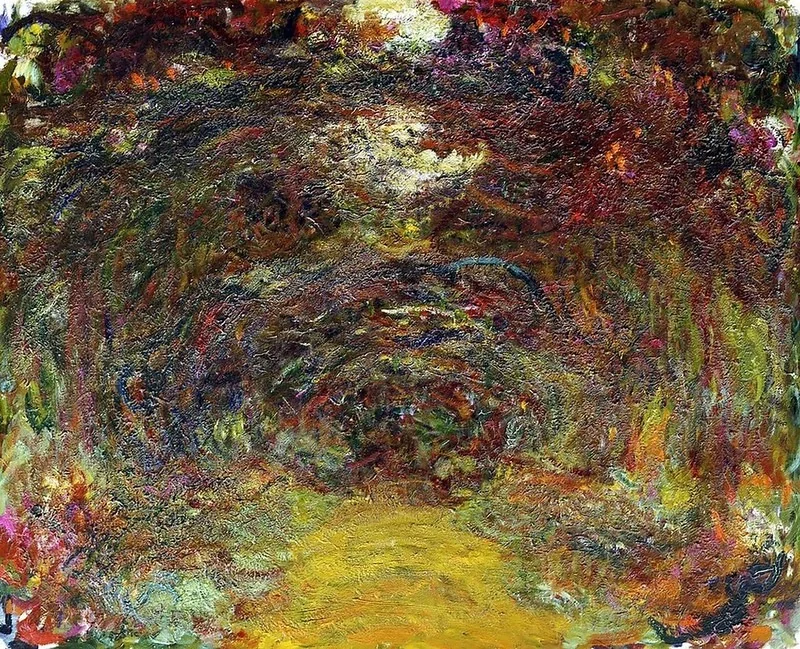 L'allée des rosiers, detail