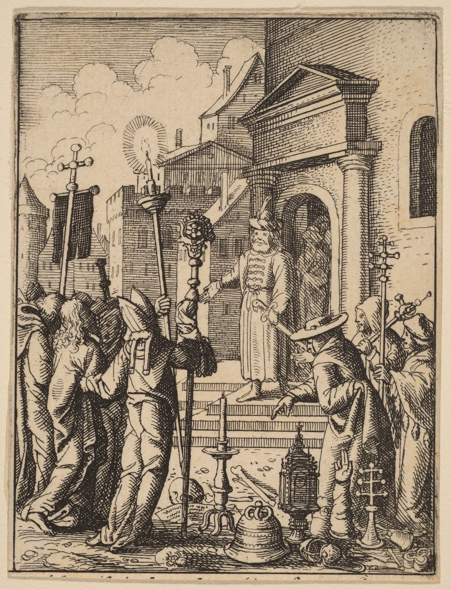 Jesus before Pilate, detail