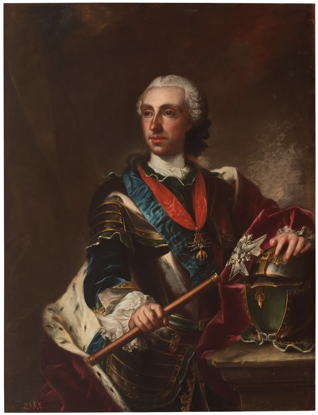 Felipe de Borbón duque de Parma, by Francesco Carlo Rusca, oil, 1745