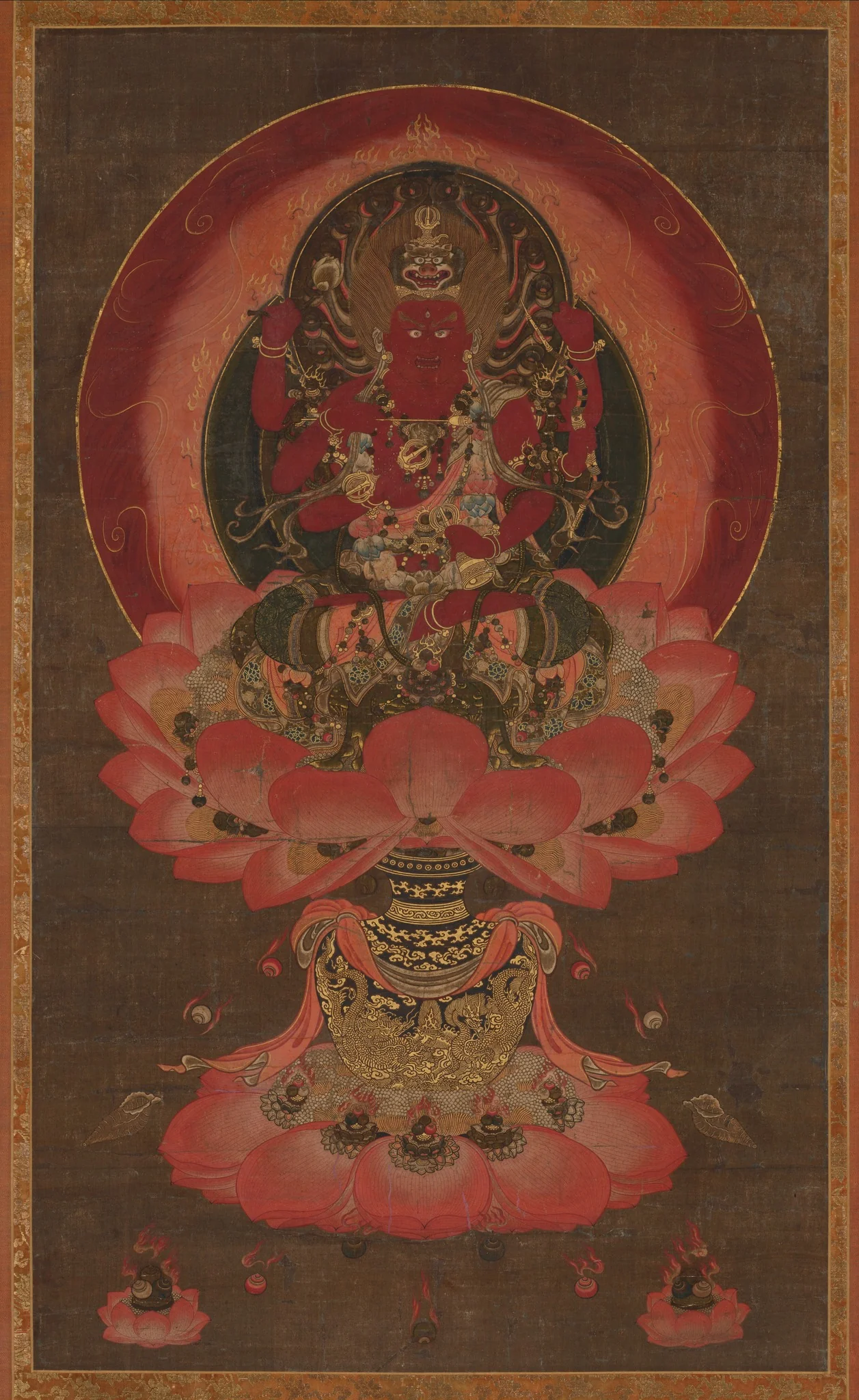 Aizen Myōō, detail
