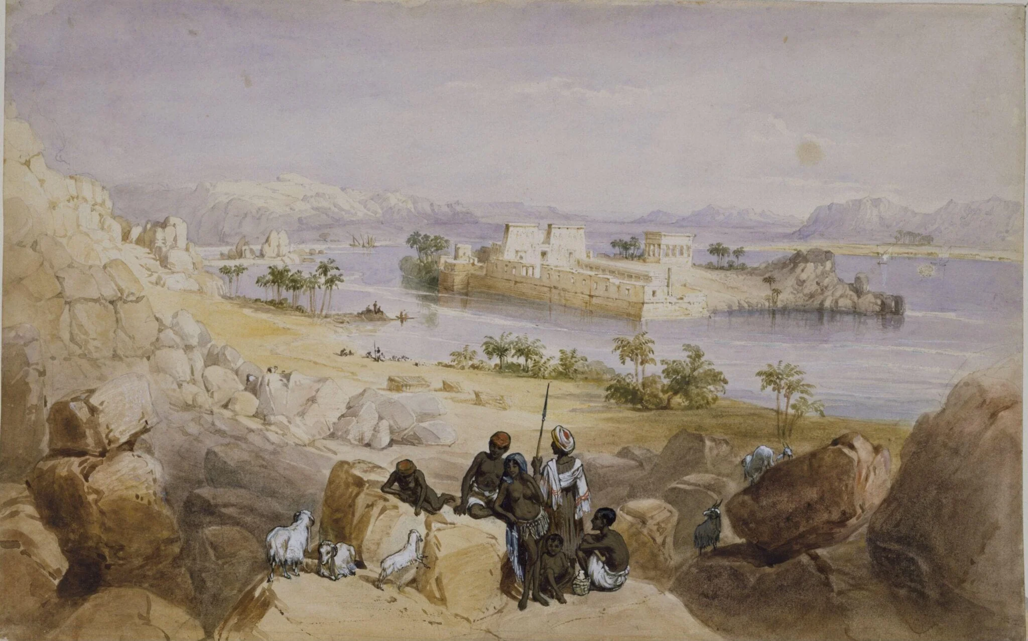 The Island of Philae, detail