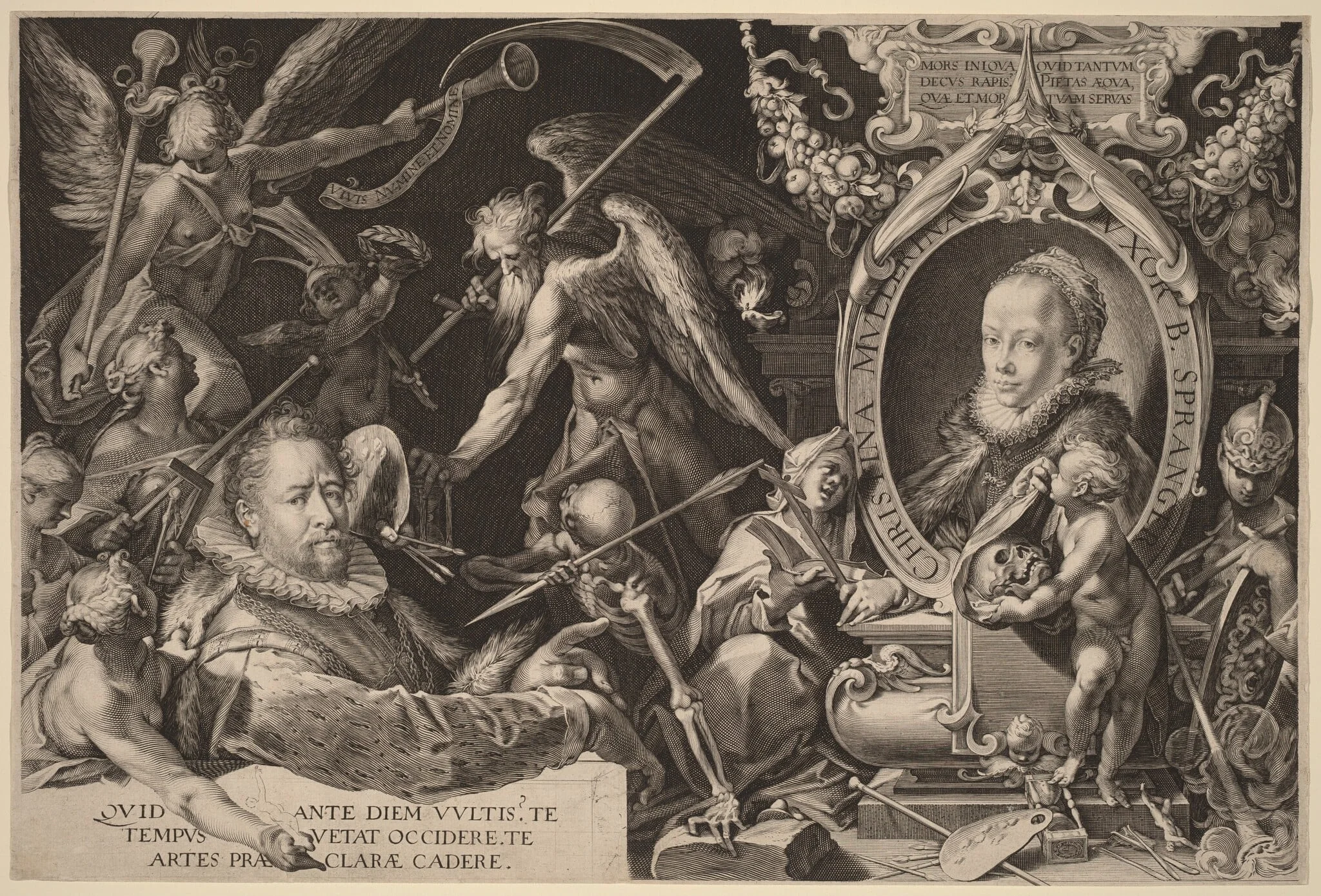 Bartholomaeus Spranger and his Late Wife Christina Muller, detail