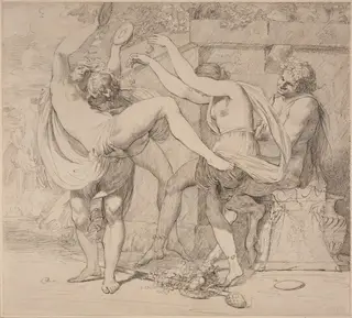 Bacchanal, by John Hamilton Mortimer, ink, 1772