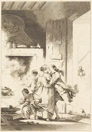 On ne s'avise jamais de tout, by Charles Emmanuel Patas, ink, 1773